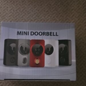 Mini Doorbell in Red, Black, and White